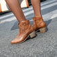 Bottines Western À Motifs Femme
