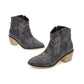 Bottines Western À Motifs Femme