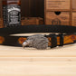 Ceinture Cowboy Cuir Aigle Imposant