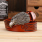 Ceinture Cowboy Cuir Aigle Imposant