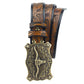 Ceinture Cowboy Cuir Taureau Étoilé