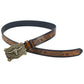 Ceinture Cowboy Cuir Taureau Étoilé