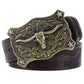 Ceinture Cowboy Cuir Taureau Étoilé