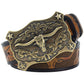Ceinture Cowboy Cuir Taureau Étoilé
