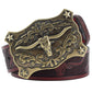 Ceinture Cowboy Cuir Taureau Étoilé