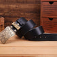 Ceinture Western Cuir Femme Fleurs