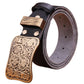 Ceinture Western Cuir Femme Fleurs