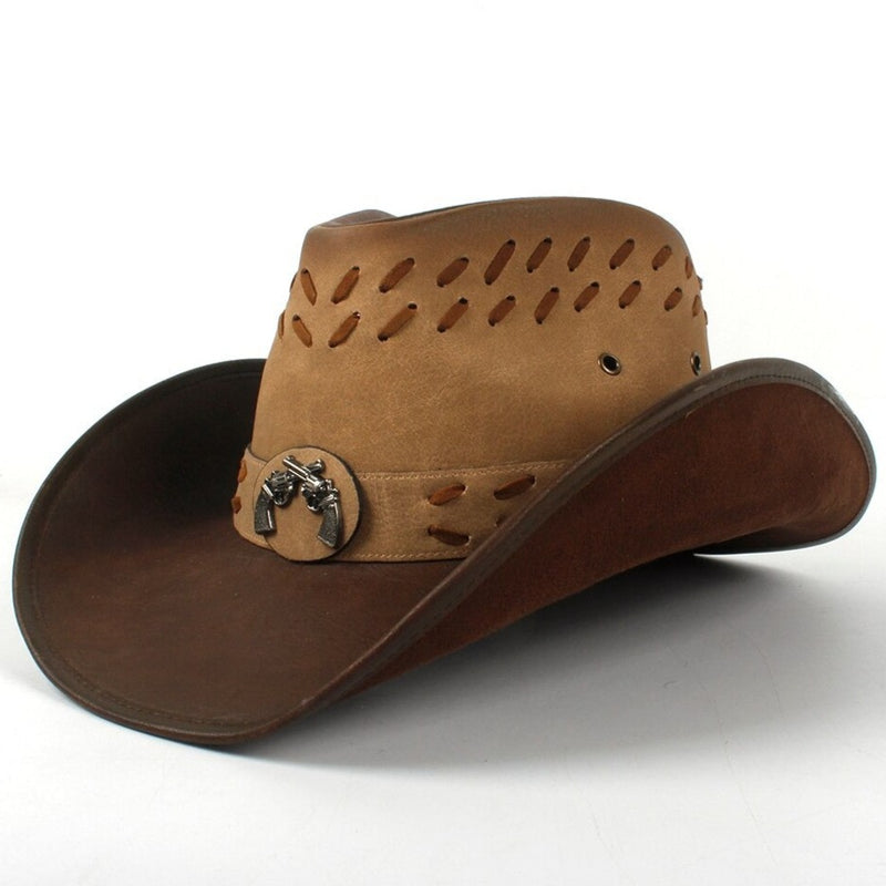Chapeau Cowboy Cuir Homme