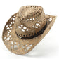Chapeau Cowboy Paille Crâne Taureau