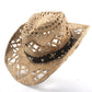 Chapeau Cowboy Paille Tête De Mort