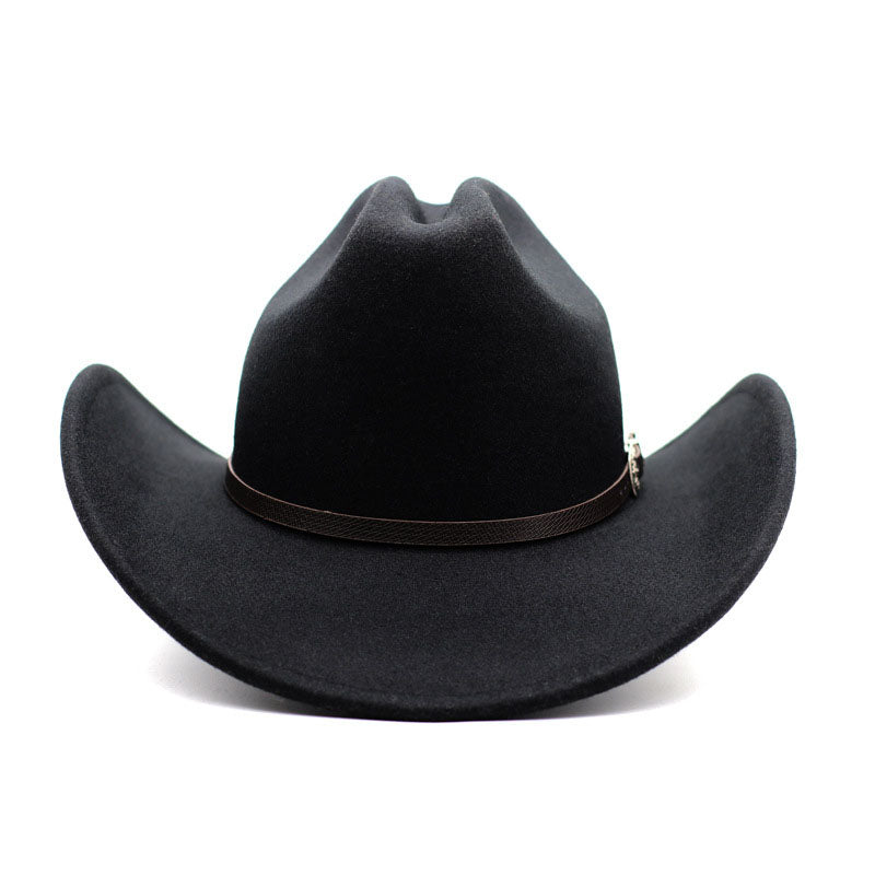 Chapeau de Cowboy Feutrine Noir - Accessoire Western Authentique Chapeau de Cowboy Feutrine Noir - Accessoire Western Authentique