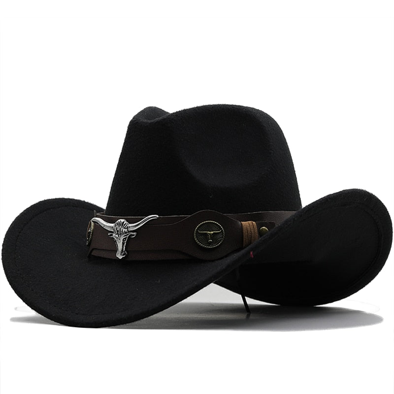 Chapeau De Cowboy Tête De Taureau
