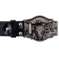 Ceinture Cowboy Cuir Tête de Taureau