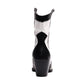 Bottines Western Blanches Et Noires