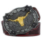 Ceinture Cowboy Taureau Doré