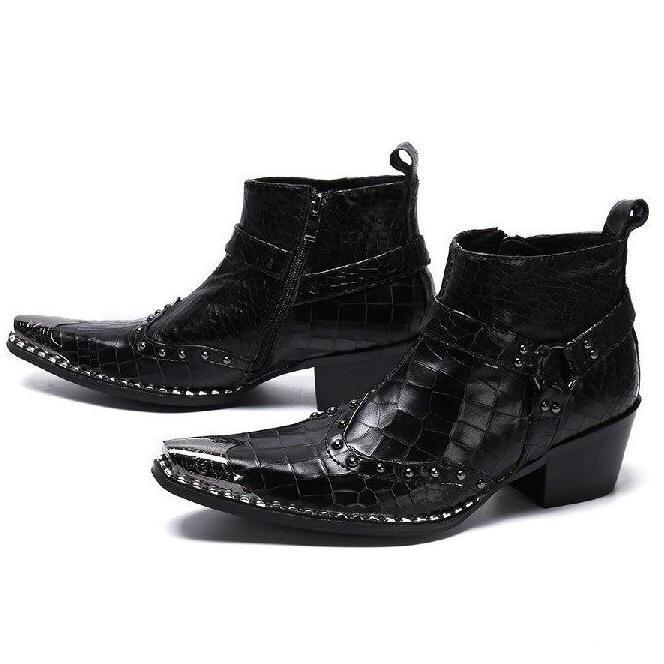 Bottes Western Homme Cuir Luxe