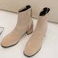 Bottines Western Femme Beige
