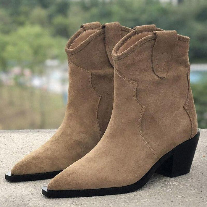 Boots Western Femme Daim Repaire Western