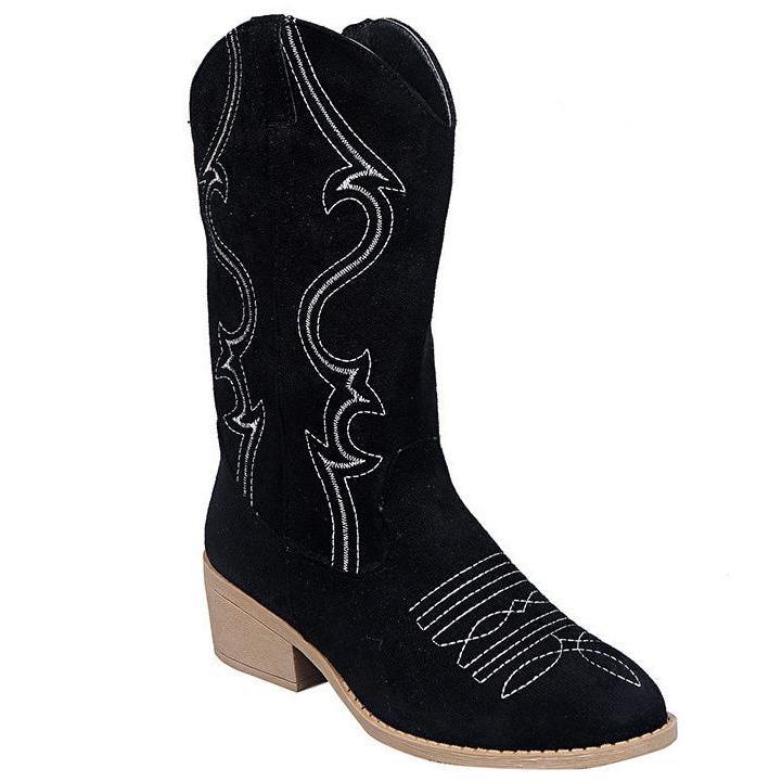 Boots Western Femme Noir