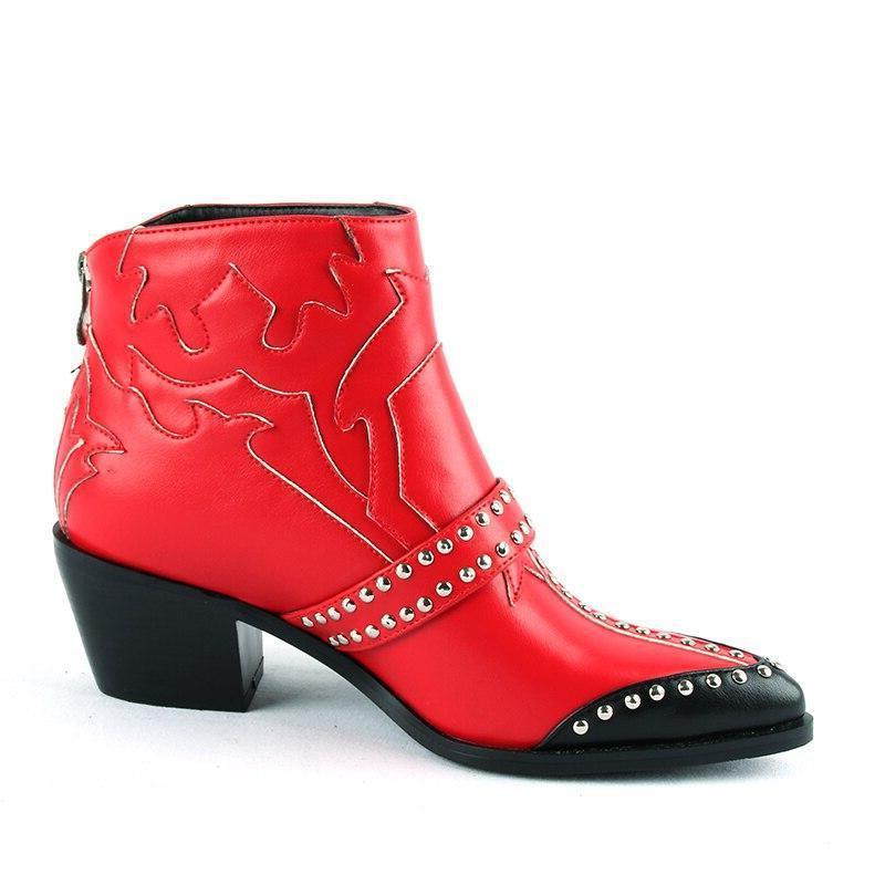 Bottes Country Femme Rouge
