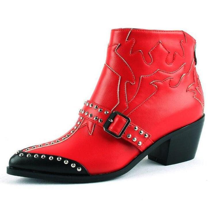 Bottes Country Femme Rouge