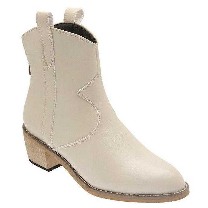 Bottines Western Beige