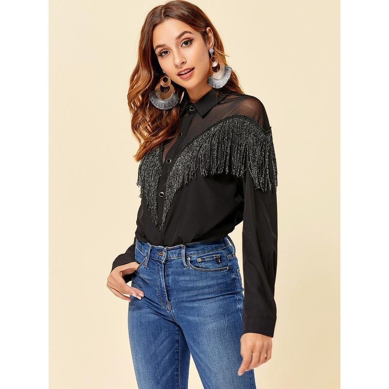 Chemise A Frange Country Repaire Western chemise-a-frange-country-repaire-western