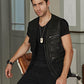 Gilet Cuir Homme Western