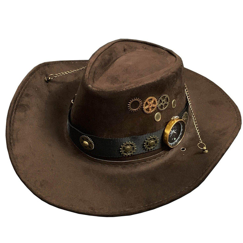 Chapeau Cowboy Feutre Marron