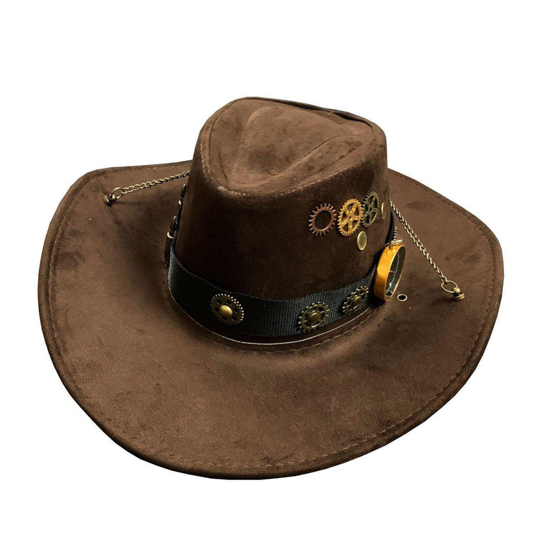 Chapeau Cowboy Feutre Marron