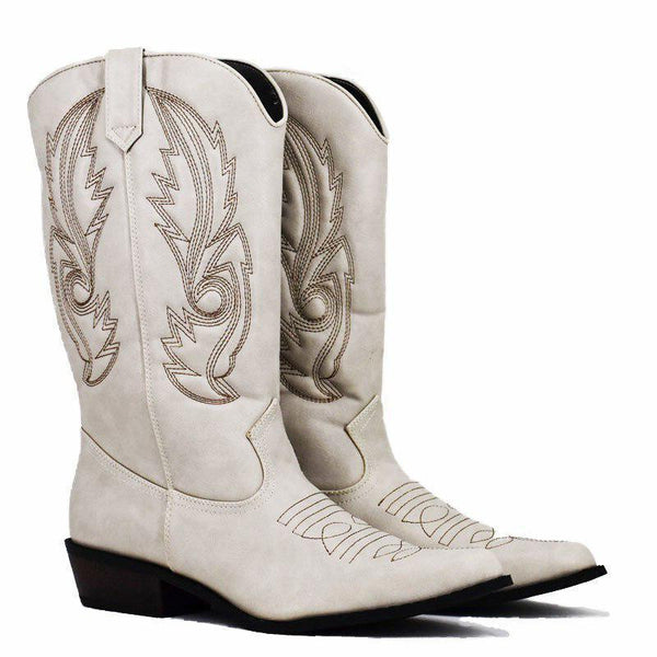 Bottes Country Blanches Repaire Western