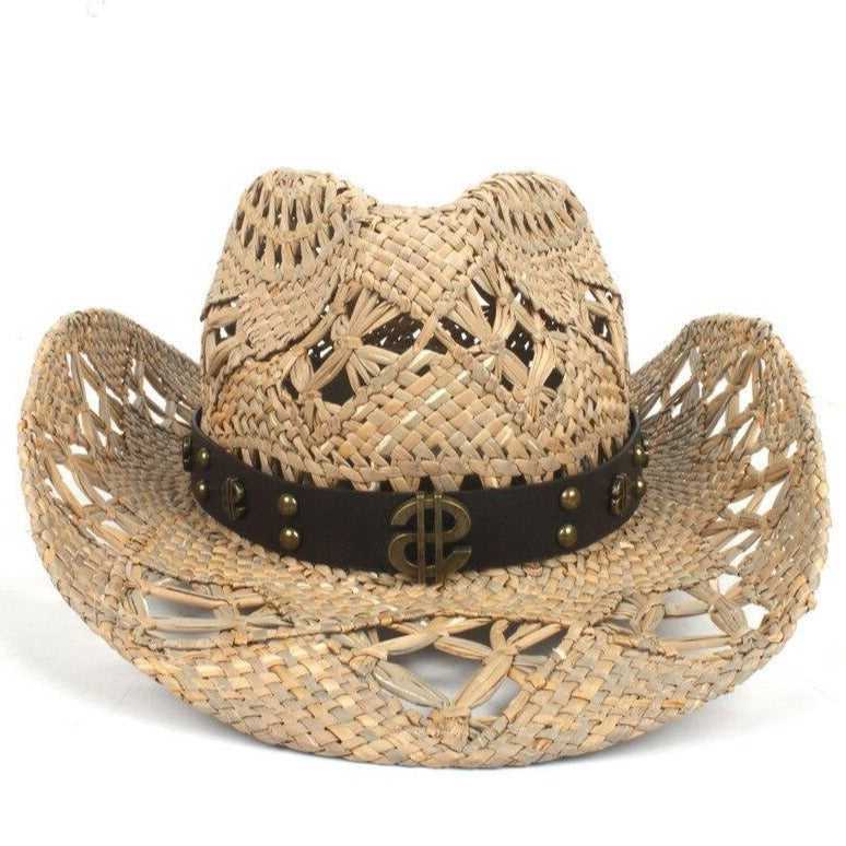 Chapeau Cowboy Paille Homme Dollars