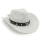 Chapeau Cowboy Femme Paille Noir